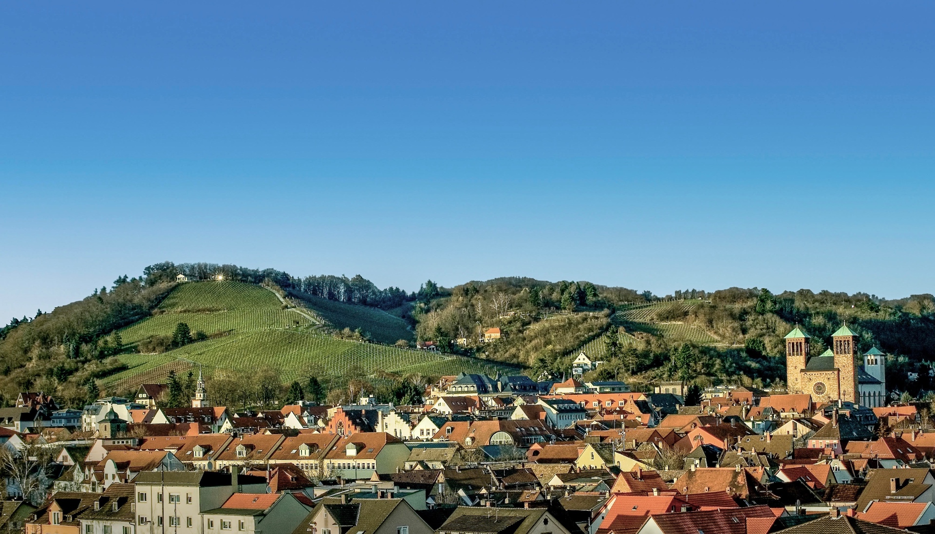 Panorama der Hessischen Bergstraße